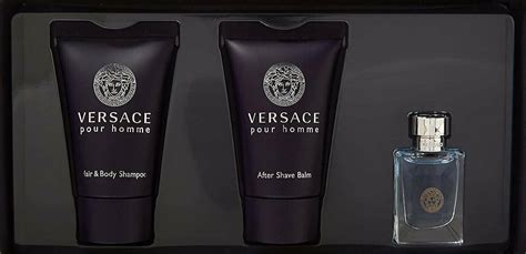 versace pour homme for men 3 piece mini gift set|versace cologne pour homme set.